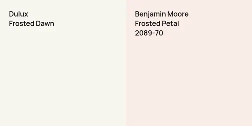 null Frosted Dawn vs 2089-70 Frosted Petal