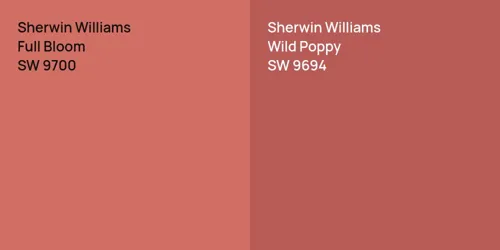 SW 9700 Full Bloom vs SW 9694 Wild Poppy