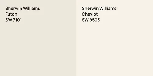 SW 7101 Futon vs SW 9503 Cheviot