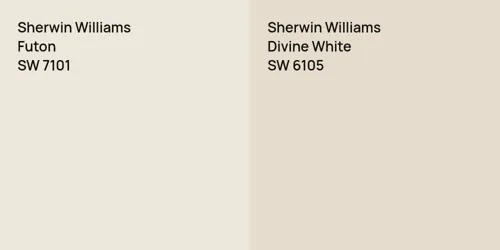 SW 7101 Futon vs SW 6105 Divine White