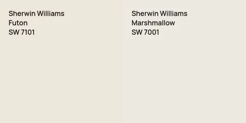 SW 7101 Futon vs SW 7001 Marshmallow