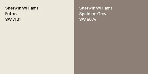 SW 7101 Futon vs SW 6074 Spalding Gray