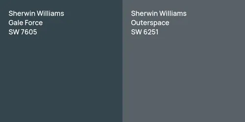 SW 7605 Gale Force vs SW 6251 Outerspace