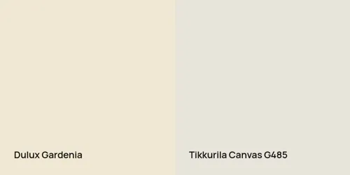 null Gardenia vs G485 Canvas