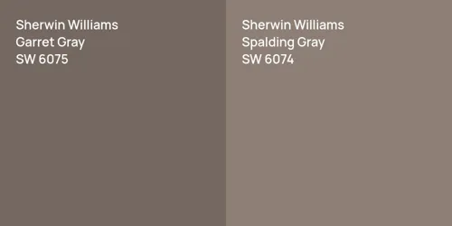 SW 6075 Garret Gray vs SW 6074 Spalding Gray