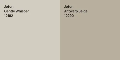 12182 Gentle Whisper vs 12290 Antwerp Beige