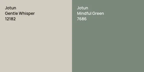 12182 Gentle Whisper vs 7686 Mindful Green