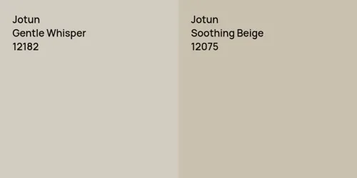 12182 Gentle Whisper vs 12075 Soothing Beige