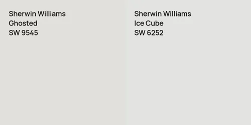 SW 9545 Ghosted vs SW 6252 Ice Cube