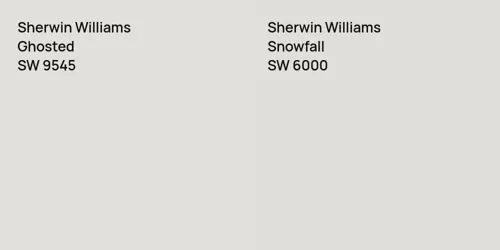 SW 9545 Ghosted vs SW 6000 Snowfall