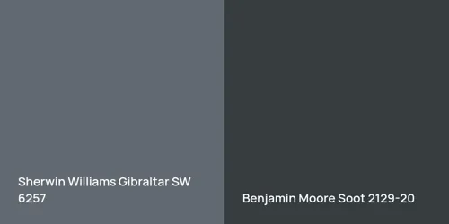 SW 6257 Gibraltar vs 2129-20 Soot