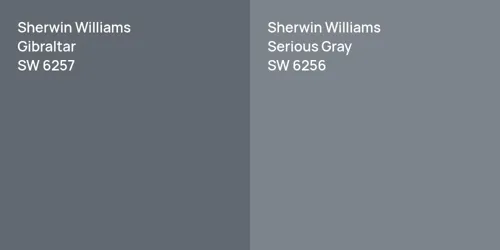 SW 6257 Gibraltar vs SW 6256 Serious Gray