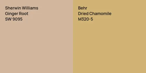 SW 9095 Ginger Root vs M320-5 Dried Chamomile