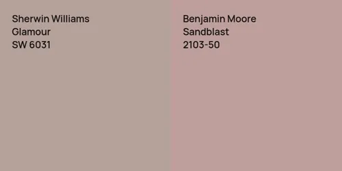 SW 6031 Glamour vs 2103-50 Sandblast