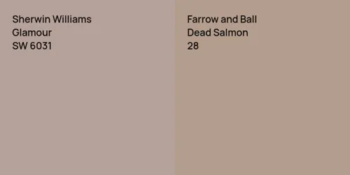 SW 6031 Glamour vs 28 Dead Salmon