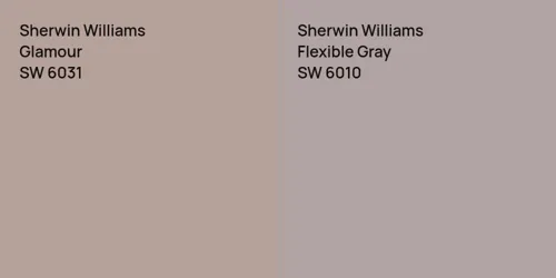 SW 6031 Glamour vs SW 6010 Flexible Gray