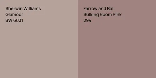 SW 6031 Glamour vs 294 Sulking Room Pink