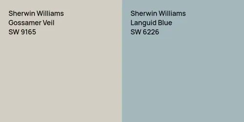 SW 9165 Gossamer Veil vs SW 6226 Languid Blue