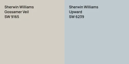 SW 9165 Gossamer Veil vs SW 6239 Upward