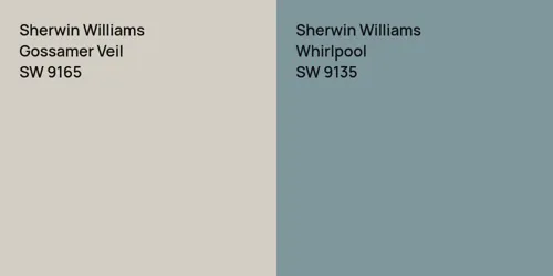 SW 9165 Gossamer Veil vs SW 9135 Whirlpool