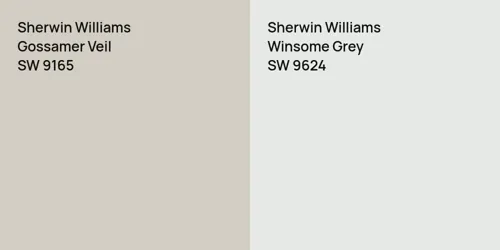 SW 9165 Gossamer Veil vs SW 9624 Winsome Grey