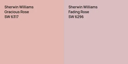 SW 6317 Gracious Rose vs SW 6296 Fading Rose