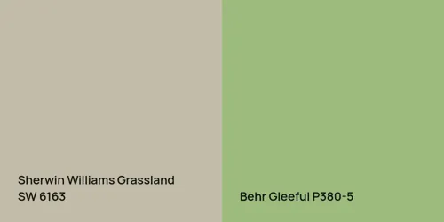 SW 6163 Grassland vs P380-5 Gleeful