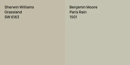 SW 6163 Grassland vs 1501 Paris Rain