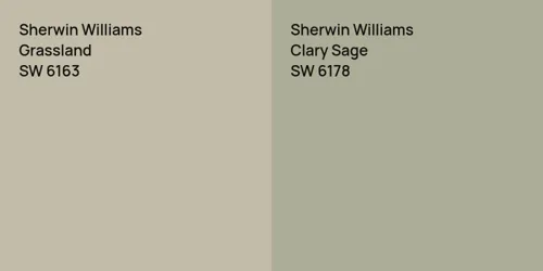 SW 6163 Grassland vs SW 6178 Clary Sage