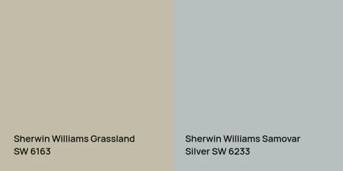 SW 6163 Grassland vs SW 6233 Samovar Silver