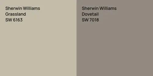 SW 6163 Grassland vs SW 7018 Dovetail