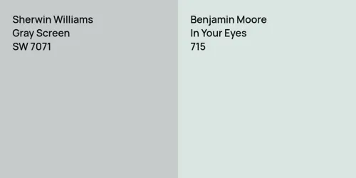 SW 7071 Gray Screen vs 715 In Your Eyes
