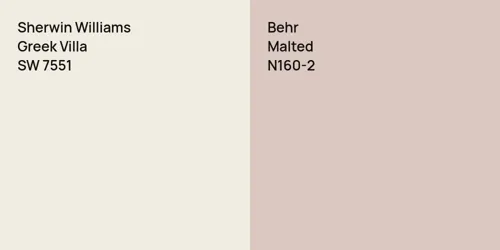 SW 7551 Greek Villa vs N160-2 Malted