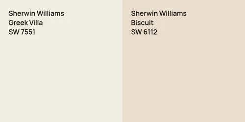 SW 7551 Greek Villa vs SW 6112 Biscuit