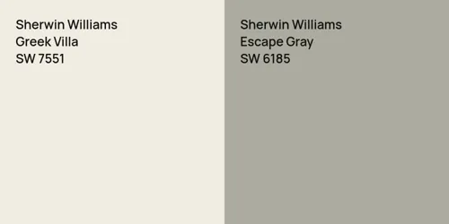 SW 7551 Greek Villa vs SW 6185 Escape Gray