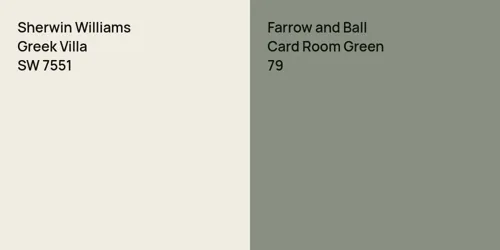 SW 7551 Greek Villa vs 79 Card Room Green