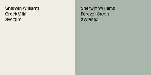 SW 7551 Greek Villa vs SW 9653 Forever Green