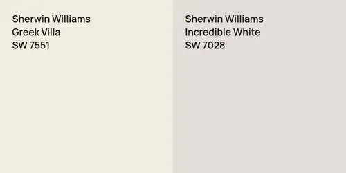 SW 7551 Greek Villa vs SW 7028 Incredible White