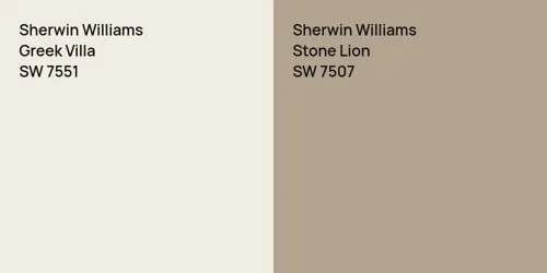 SW 7551 Greek Villa vs SW 7507 Stone Lion