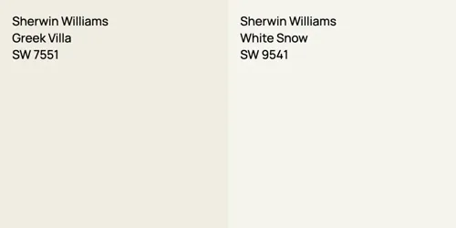 SW 7551 Greek Villa vs SW 9541 White Snow