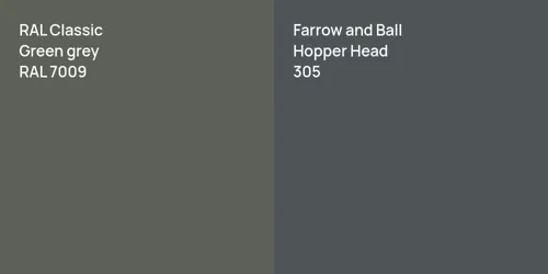 RAL 7009  Green grey vs 305 Hopper Head