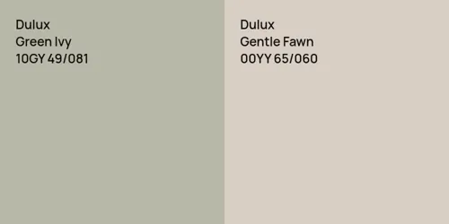 10GY 49/081 Green Ivy vs 00YY 65/060 Gentle Fawn