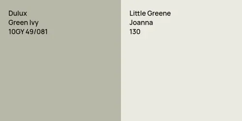 10GY 49/081 Green Ivy vs 130 Joanna