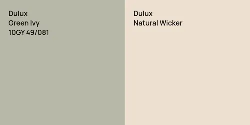 10GY 49/081 Green Ivy vs null Natural Wicker