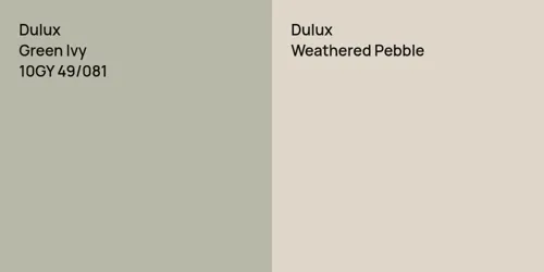 10GY 49/081 Green Ivy vs null Weathered Pebble