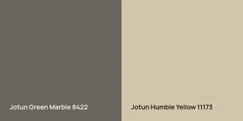 8422 Green Marble vs 11173 Humble Yellow