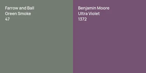 47 Green Smoke vs 1372 Ultra Violet