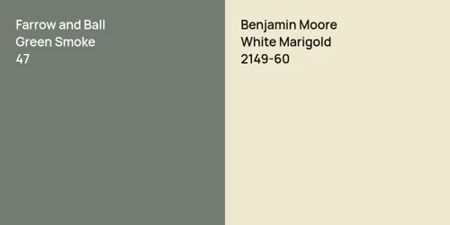 47 Green Smoke vs 2149-60 White Marigold