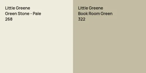 268 Green Stone - Pale vs 322 Book Room Green