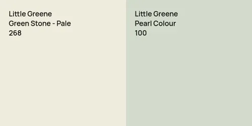 268 Green Stone - Pale vs 100 Pearl Colour